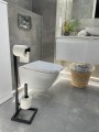 Stojak metalowy na papier toaletowy w stylu loft- TriBeCa Stand