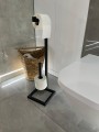 Stojak metalowy na papier toaletowy w stylu loft- TriBeCa Stand